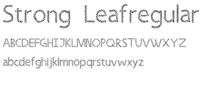 Strong LeafRegular font
